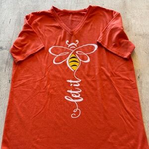 Let it Bee Orange T-Shirt - Women's M